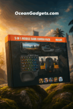 5-in-1 Mobile Gaming Combo – Keyboard, Mouse, Converter, Stand & Pad | Plug & Play