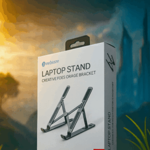 Aluminum Adjustable Laptop Stand – Multi-Angle | Portable & Durable